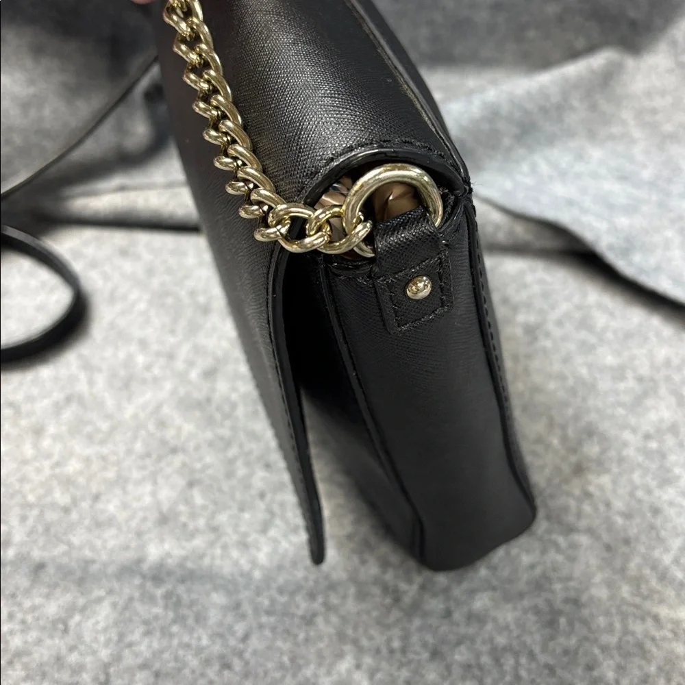 Kate Spade Alek Charlotte leather Street Black Crossbody  chain purse